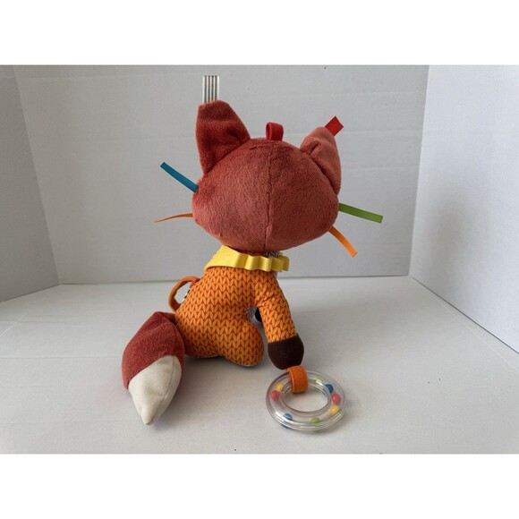 Skip Hop Bandana Buddies Fox Baby Teether Rattle 9" Sensory Toy - Picture 2 of 2